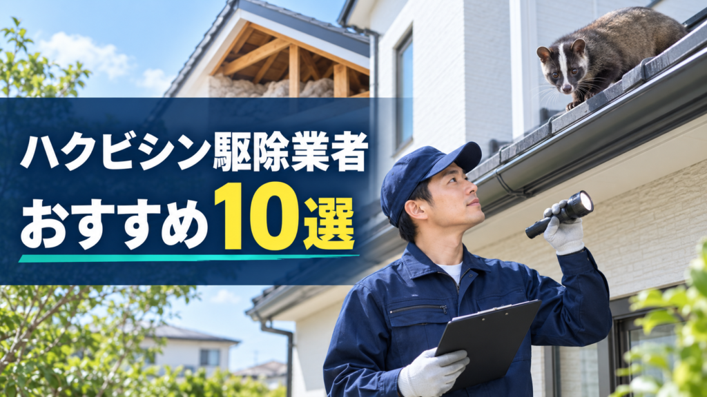 ハクビシン駆除業者おすすめ10選｜料金相場・口コミや失敗しない選び方を徹底比較