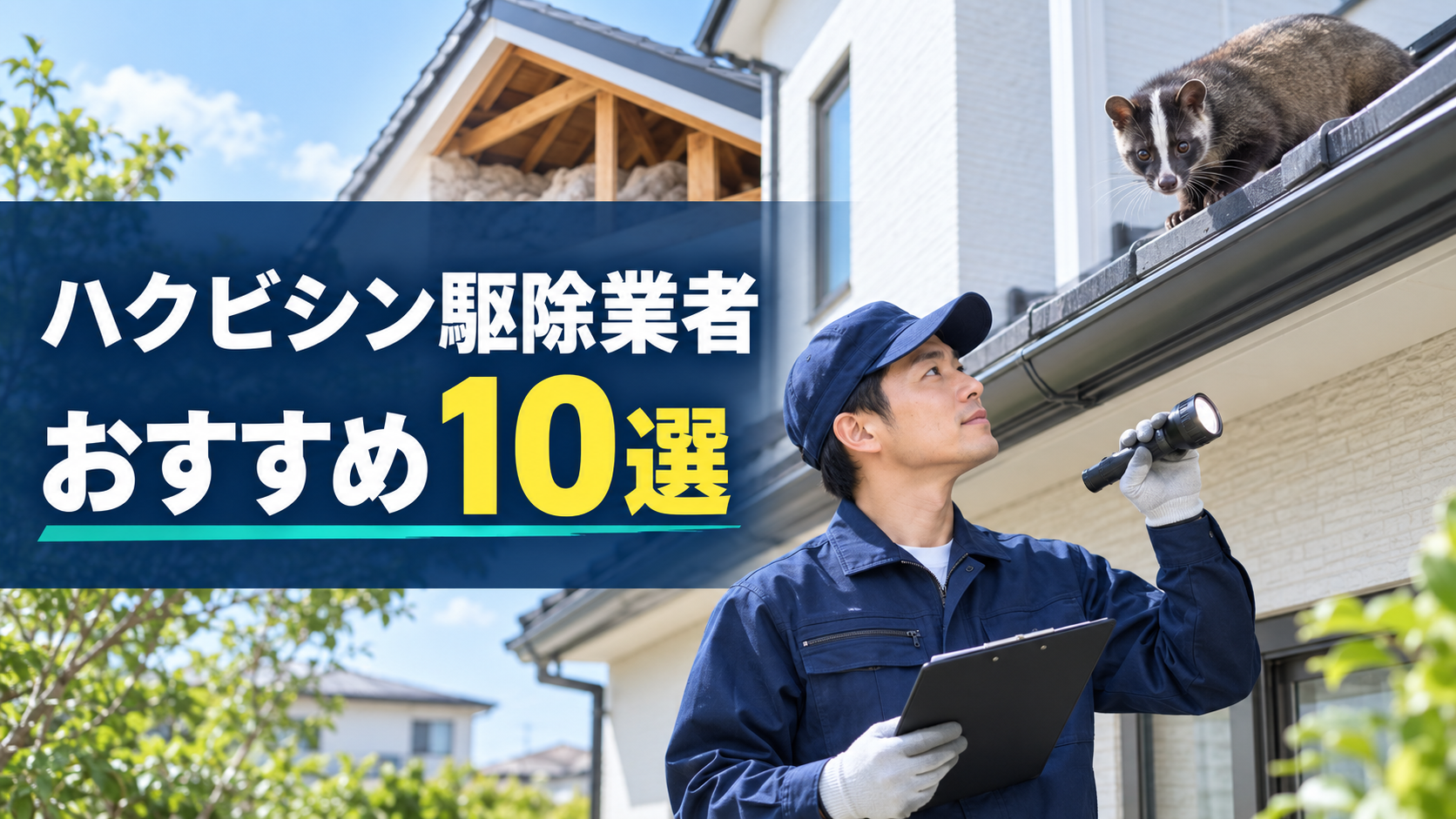 ハクビシン駆除業者おすすめ10選｜料金相場・口コミや失敗しない選び方を徹底比較